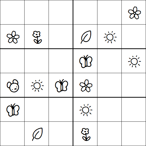 Kids Sudoku 6x6 - Medium