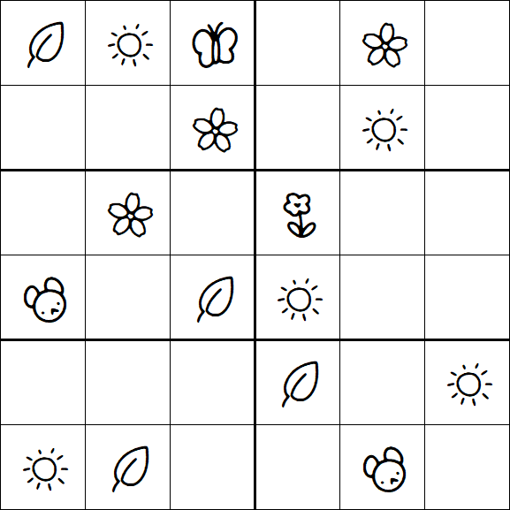 Kids Sudoku 6x6 - Medium