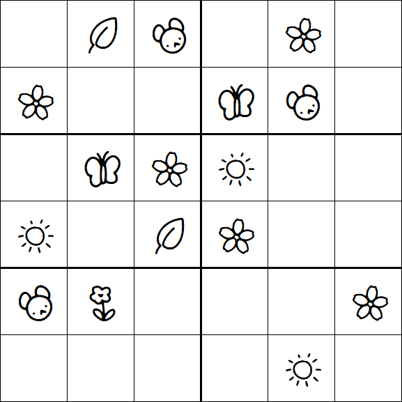 Kids Sudoku 6x6 - Medio