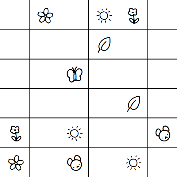 Kids Sudoku 6x6 - Medio
