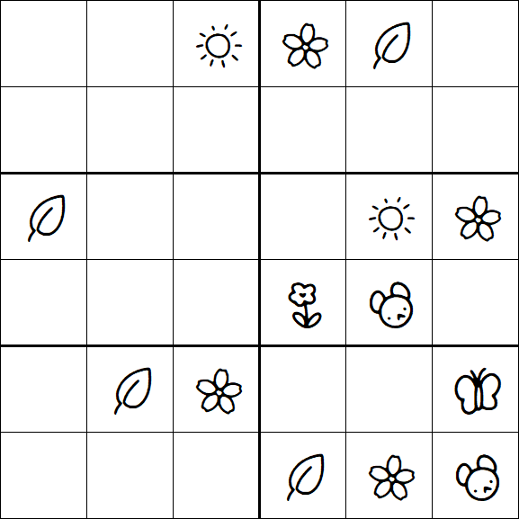 Kids Sudoku 6x6 - Medio