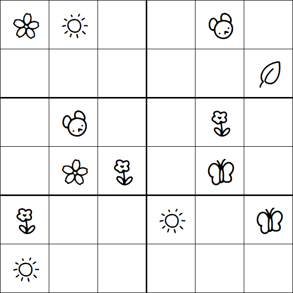 Kids Sudoku 6x6 - Medio