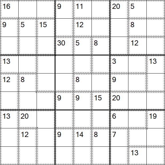 Killer Sudoku - Simple