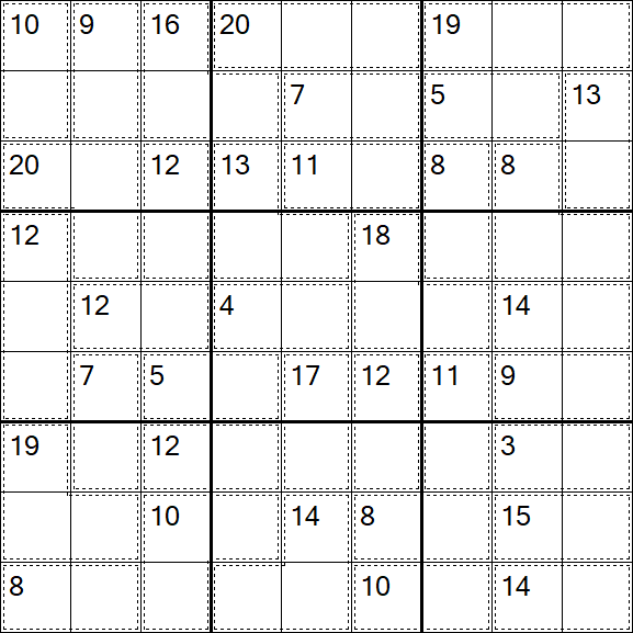 Killer Sudoku - Einfach