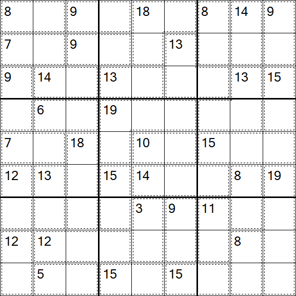 Killer Sudoku - Einfach