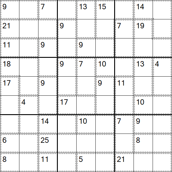 Killer Sudoku - Einfach