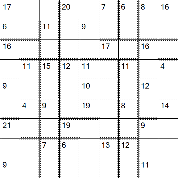 Killer Sudoku - Einfach