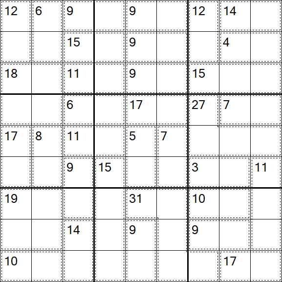 Killer Sudoku - Einfach