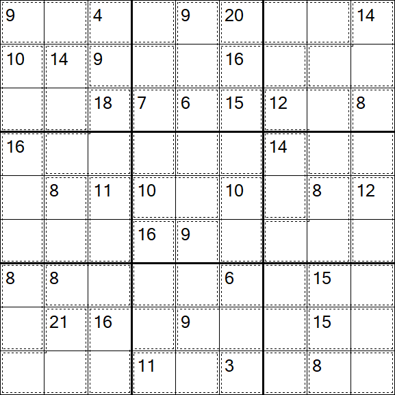 Killer Sudoku - Einfach