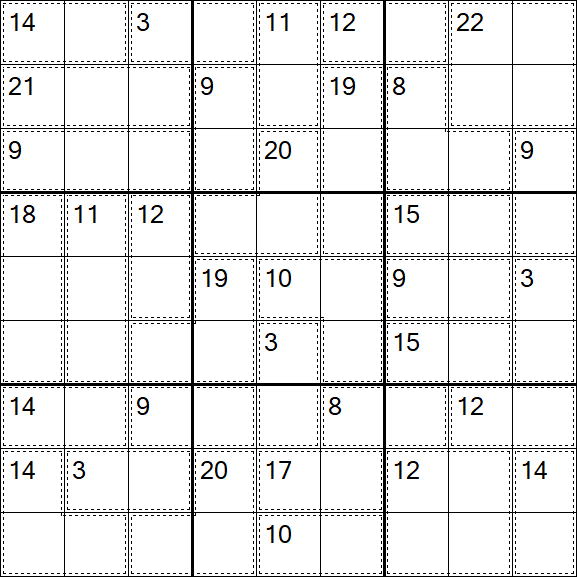 Killer Sudoku - Einfach