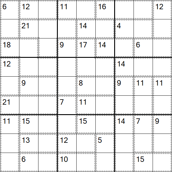 Killer Sudoku - Einfach