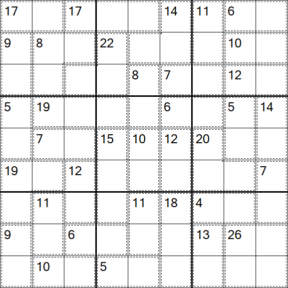 Killer Sudoku - Einfach