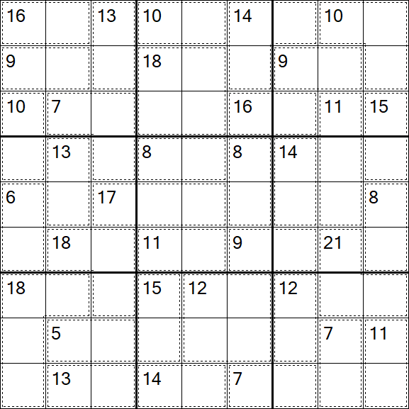 Killer Sudoku - Einfach