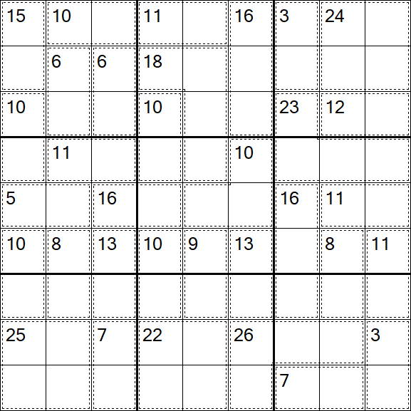 Killer Sudoku - Einfach
