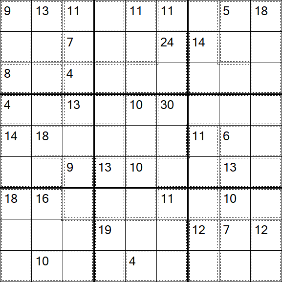 Killer Sudoku - Einfach