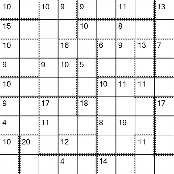 Killer Sudoku - Einfach