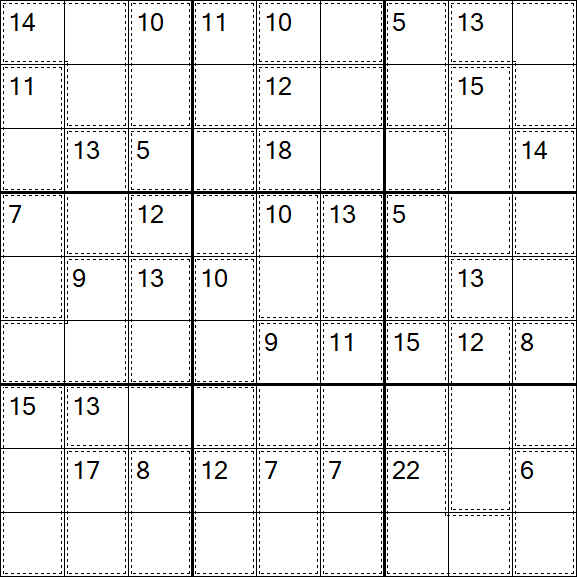 Killer Sudoku - Einfach