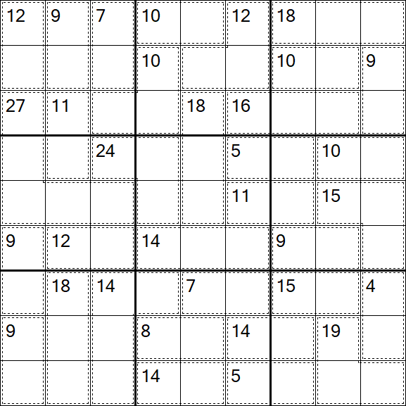 Killer Sudoku - Einfach