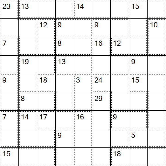Killer Sudoku - Einfach