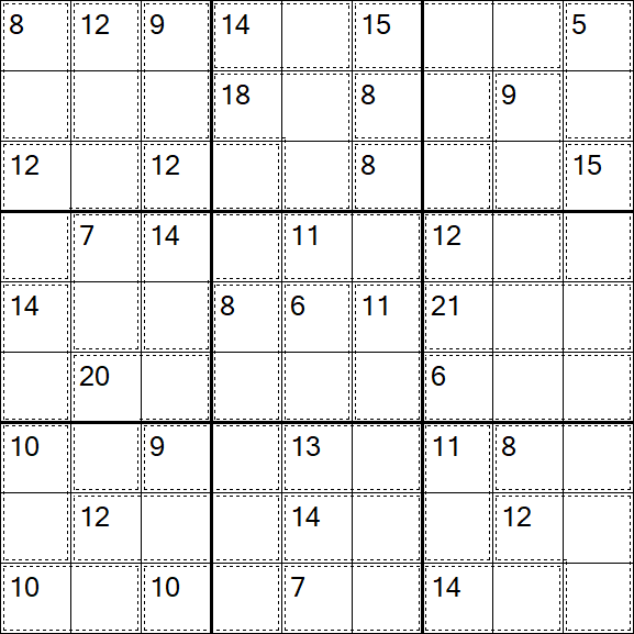 Killer Sudoku - Einfach