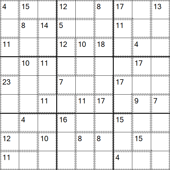 Killer Sudoku - Einfach