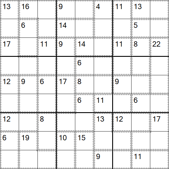 Killer Sudoku - Einfach