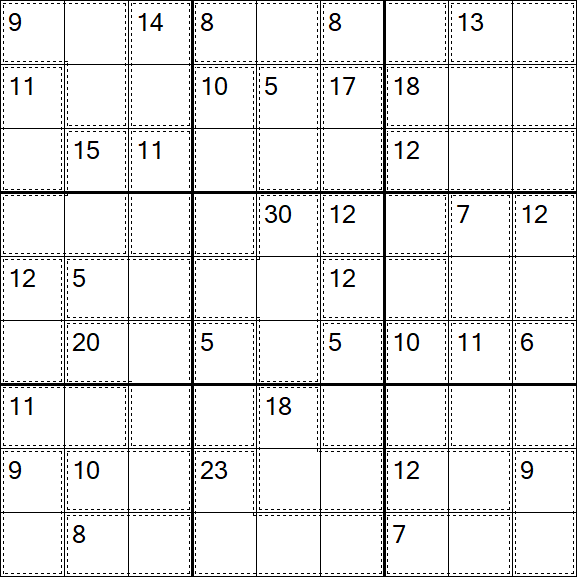 Killer Sudoku - Einfach