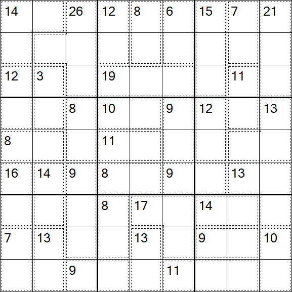Killer Sudoku - Einfach