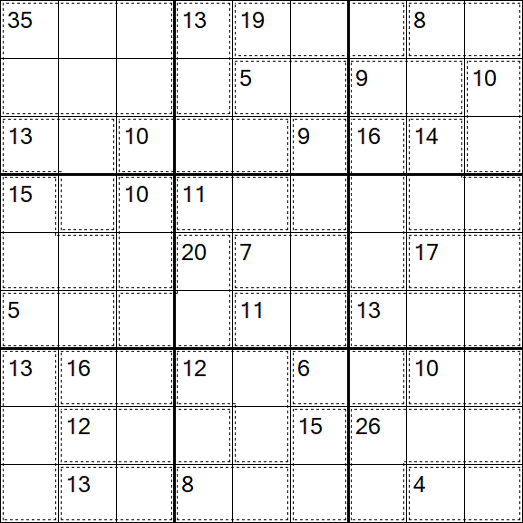 Killer Sudoku - Einfach