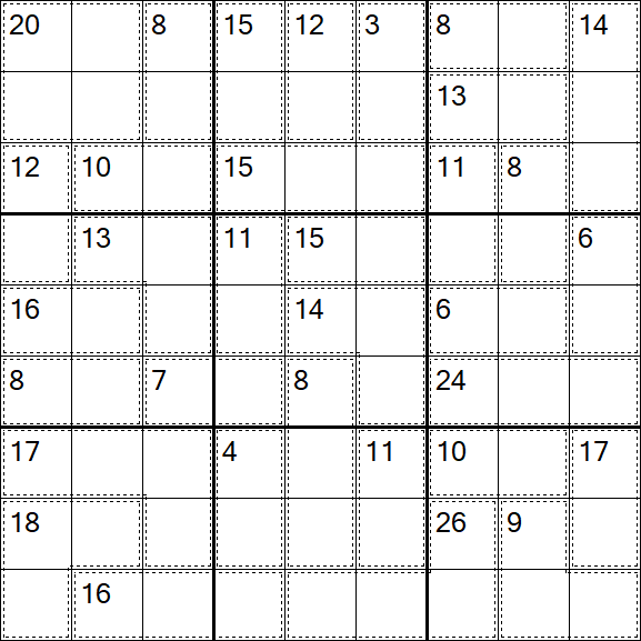 Killer Sudoku - Einfach