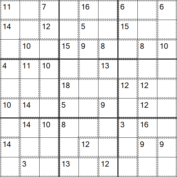 Killer Sudoku - Einfach