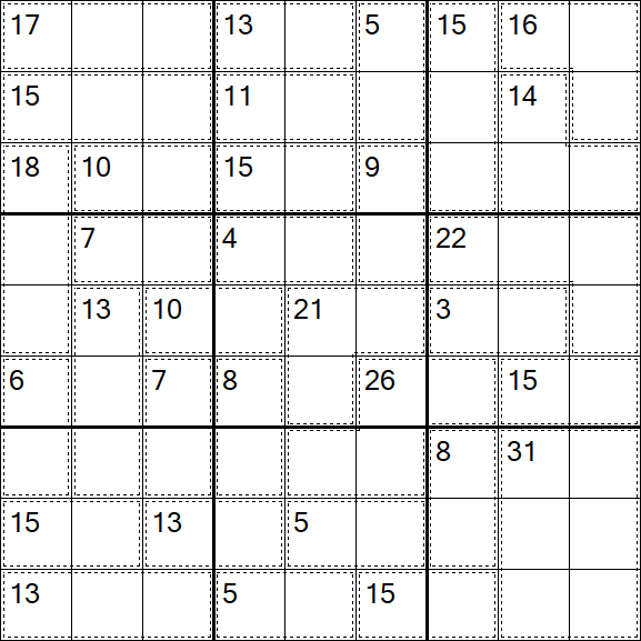 Killer Sudoku - Einfach