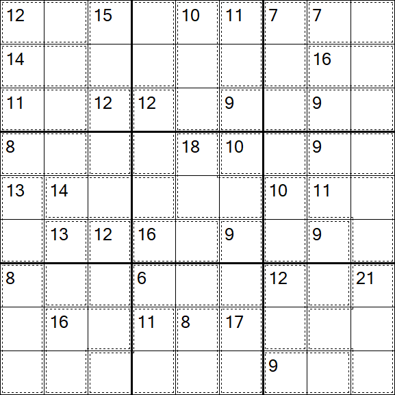 Killer Sudoku - Einfach