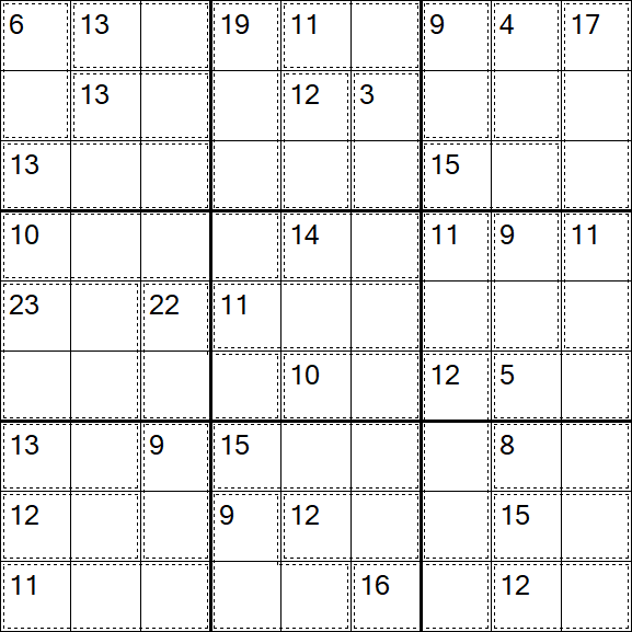 Killer Sudoku - Einfach