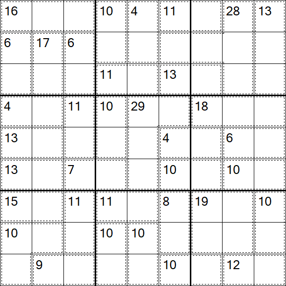 Killer Sudoku - Easy