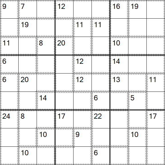 Killer Sudoku - Easy