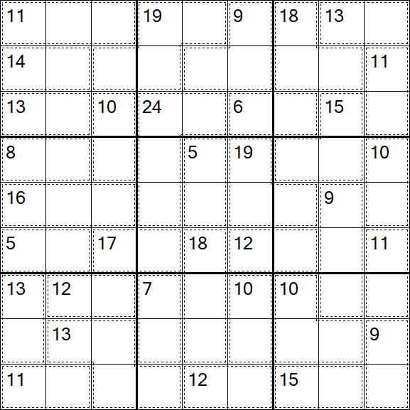 Killer Sudoku - Easy