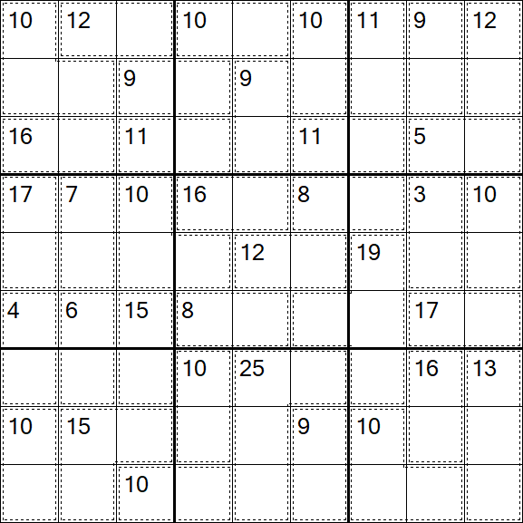 Killer Sudoku - Easy