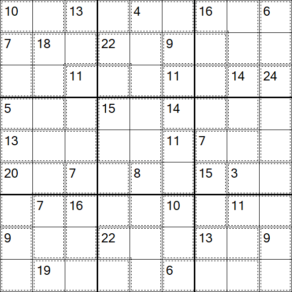 Killer Sudoku - Easy