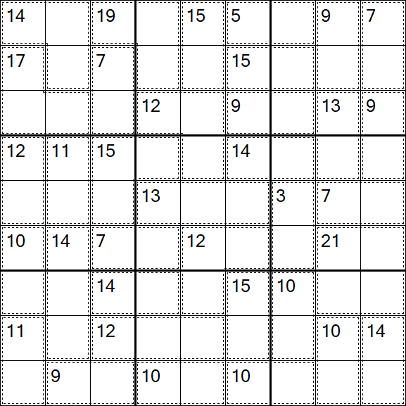 Killer Sudoku - Easy