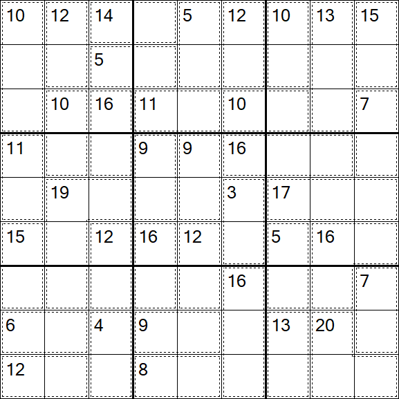 Killer Sudoku - Easy