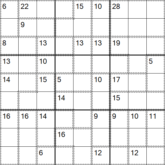 Killer Sudoku - Easy