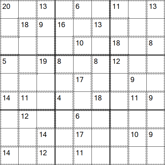Killer Sudoku - Easy