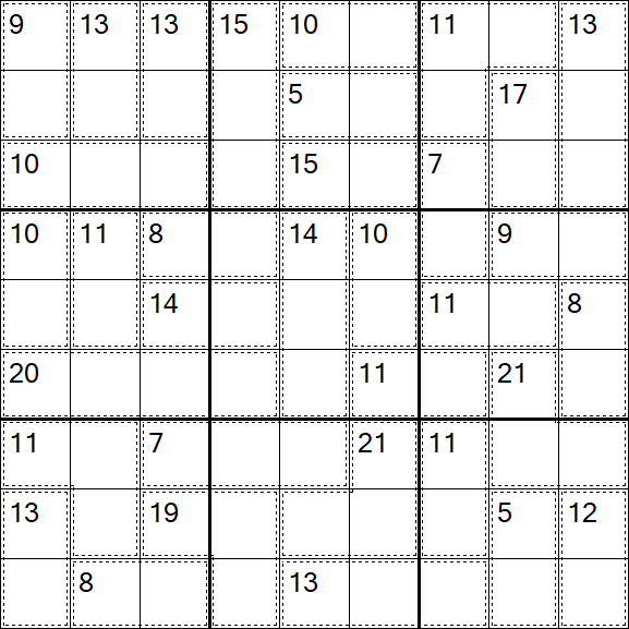 Killer Sudoku - Easy