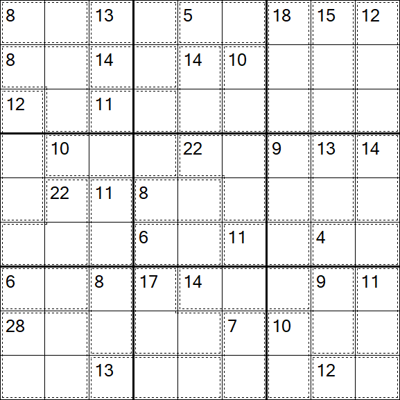 Killer Sudoku - Easy