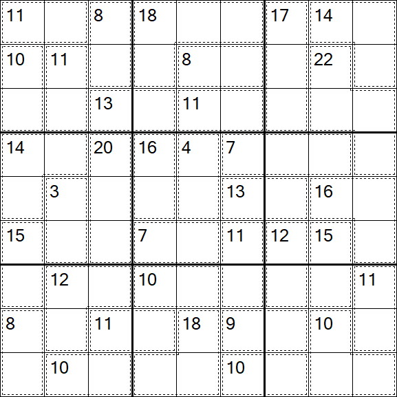 Killer Sudoku - Easy
