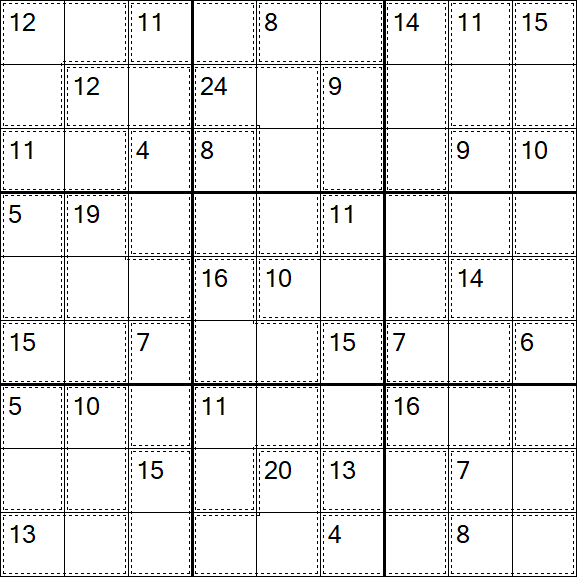 Killer Sudoku - Easy
