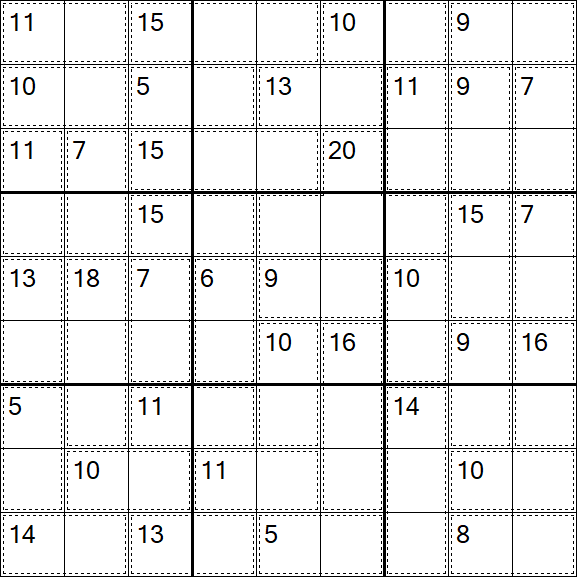 Killer Sudoku - Easy