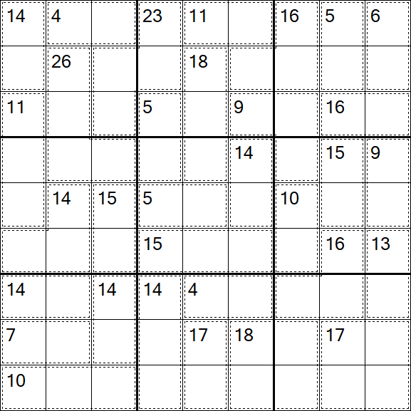 Killer Sudoku - Easy