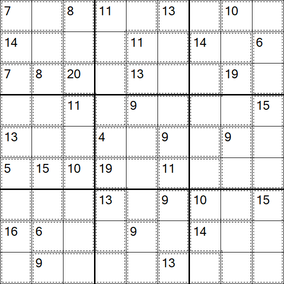Killer Sudoku - Easy